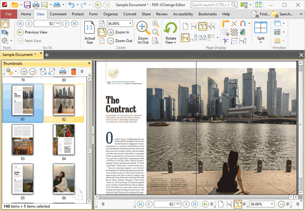 pdf xchange editor full screen presentation