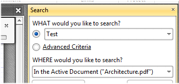 Search Document Text
