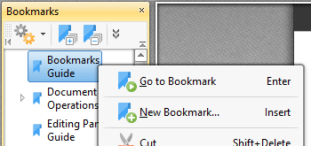 Use the Bookmarks Pane to View and Edit Document Bookmarks