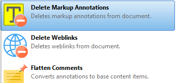 Delete Markup Annotations