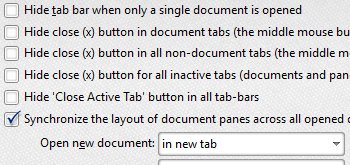 Remove the Close Button from Active/Inactive Documents and Panes
