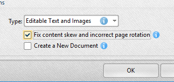 Auto-Detect and Correct Image Skew and Incorrect Page Rotation