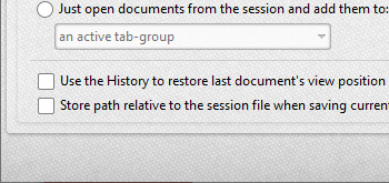 Save/Open Session Files with Relative Paths