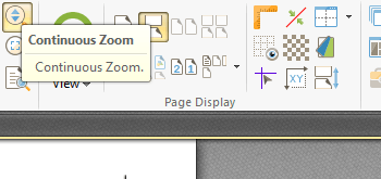 Use Continuous Zoom to View Documents