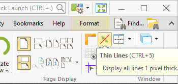 Use the Thin Lines Feature to Reduce the Size of Annotation Lines to One Pixel