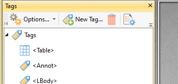 Use the Tags Pane to Create/View/Edit Structured PDF Information