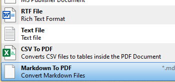 Convert Markdown Files to PDF