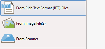 Create a PDF from an RTF File