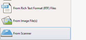 Create a PDF from Scanned Content