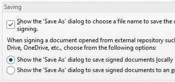 Save Documents Automatically When Digitally Signing Documents