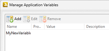 Application Variables for Macros