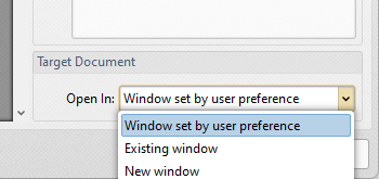 'Open in Window' Options Added for the "Go to a Page in Embedded Document" Feature